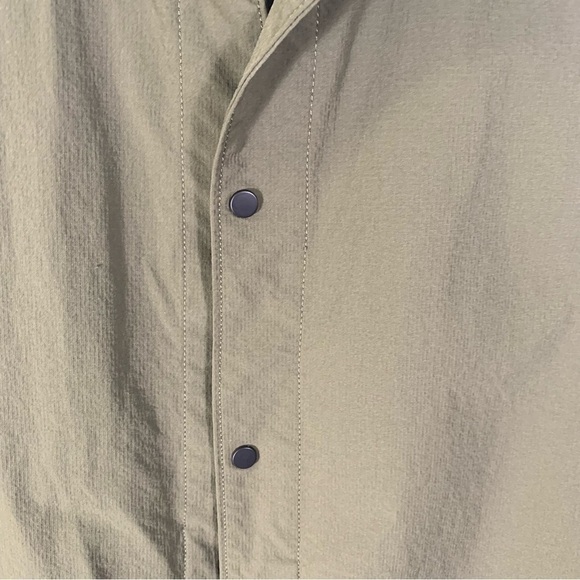 Zara Women's Size Large Olive Green Shirt Jacket Snaps Closures 2 Front Pockets - Picture 10 of 10